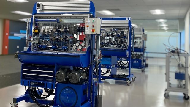 Bosch Rexroth in Bethlehem, PA is investing in hydraulics education with advanced training systems and a new 4,000 sq.ft. facility.