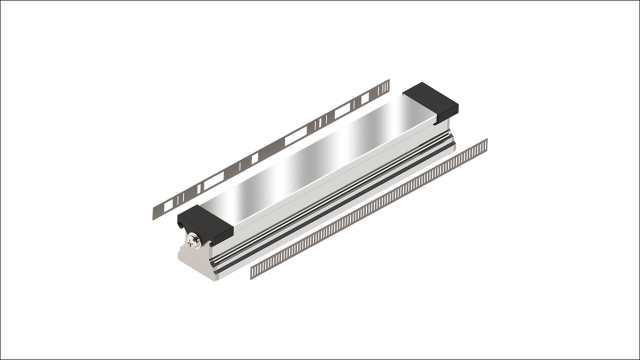 Configurator for integrated measuring system for guide rails